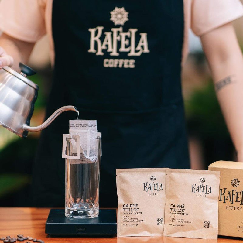 Cà phê phin giấy túi lọc Kafela Drip Coffee