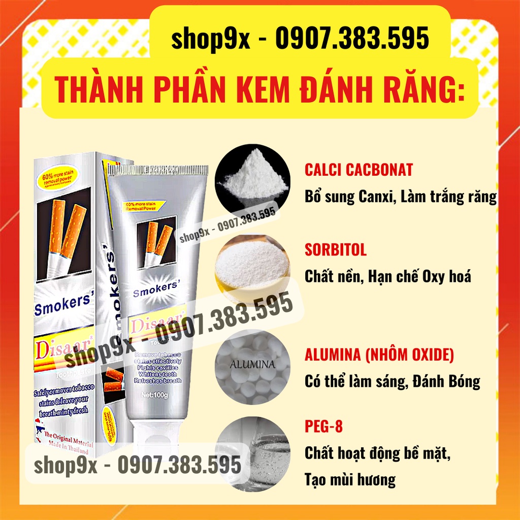 Kem Đánh Răng Cho Người Hút Thuốc Lá Disaar