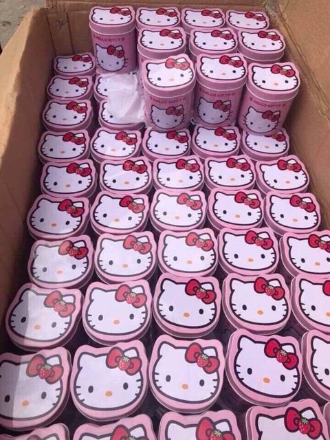 Hộp Chun Buộc Tóc Kitty 2000 Chun Cho Bé
