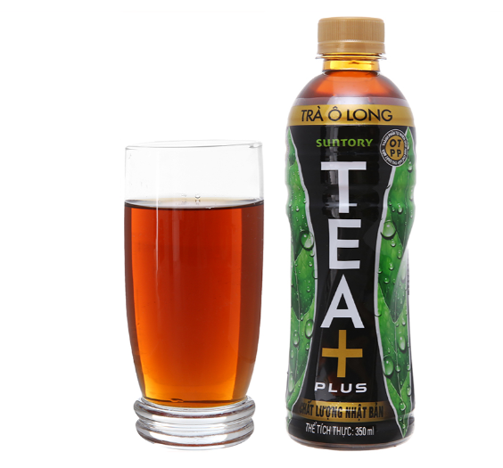 Thùng 24 chai trà ô long Tea Plus 350ml