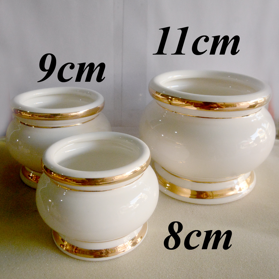 [HCM]Lư hương thờ cúng bàn thờ gốm sứ trắng