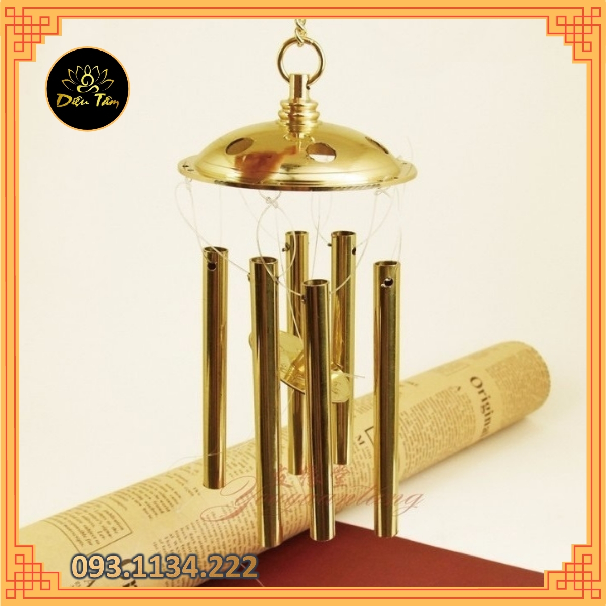 [Bronze standard] Copper Wind Chimes-6-bar wind chimes es es de Parede Poly