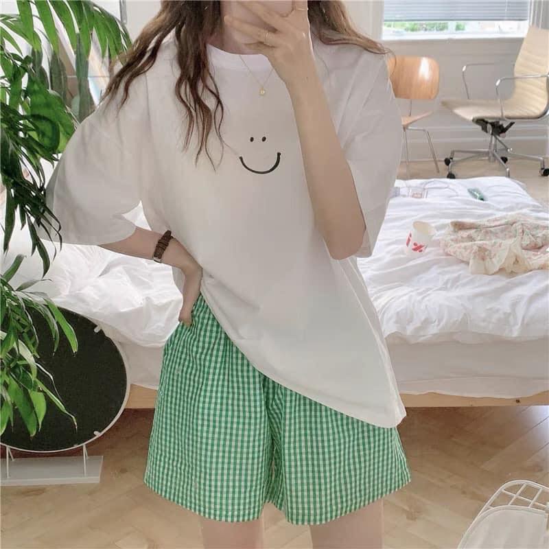 Set đồ mặc nhà nữ hình mặc cười siêu xinh