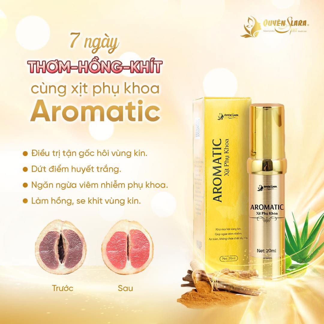 combo 2 lọ xịt nước hoa vùng kín AROMATIC