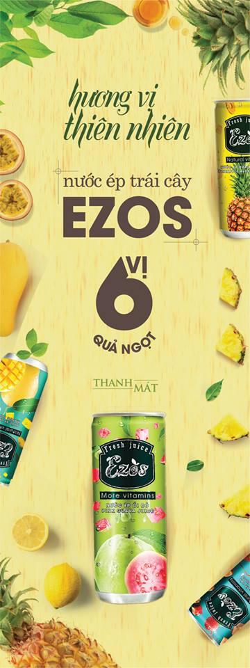 [HCM]NUOC EP EZOS VI VAI (6lon * 240ml)