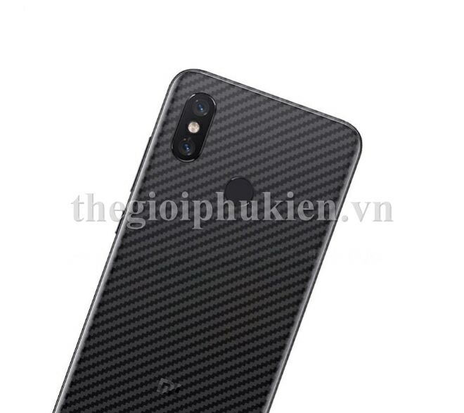 Miếng dán vân carbon, các bon mặt lưng cho Xiaomi Mi Max 3
