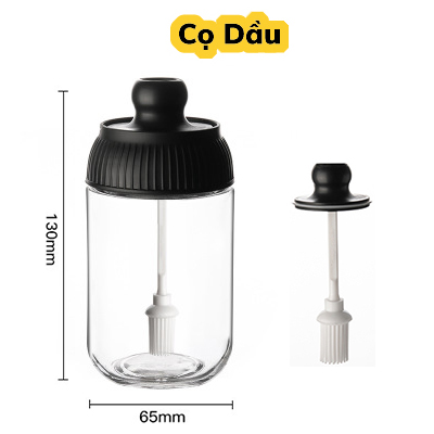 Hũ Gia Vị Hamart Bộ Lọ Đựng Gia Vị Thuỷ Tinh Hũ Gia Vị Kèm Thìa Cao Cấp 250ml (Hũ Mật Ong Lọ Đựng Dầu Ăn)