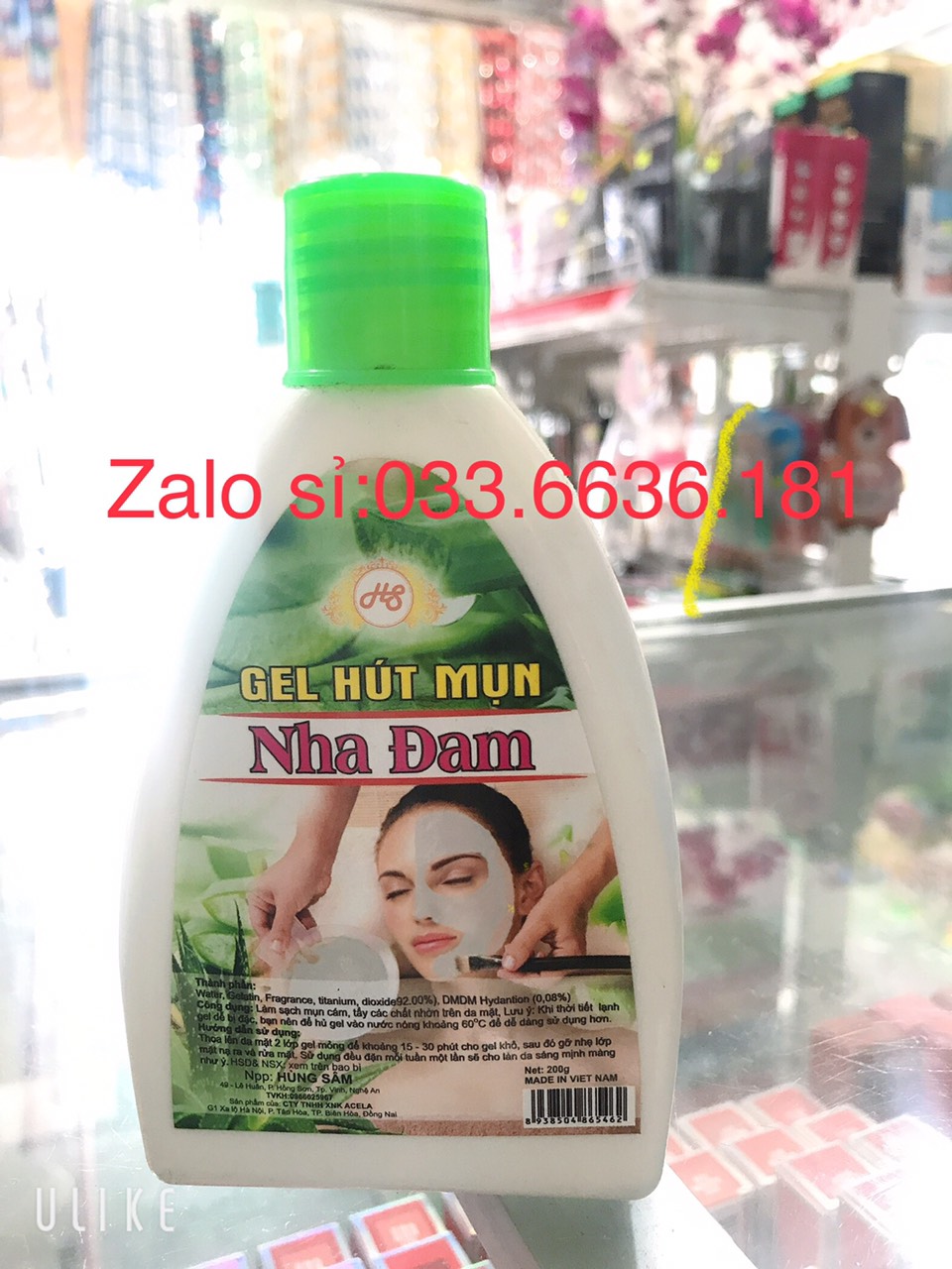 [chuẩn hàng cty 100%] gel hút mụn nha đam chai 200g