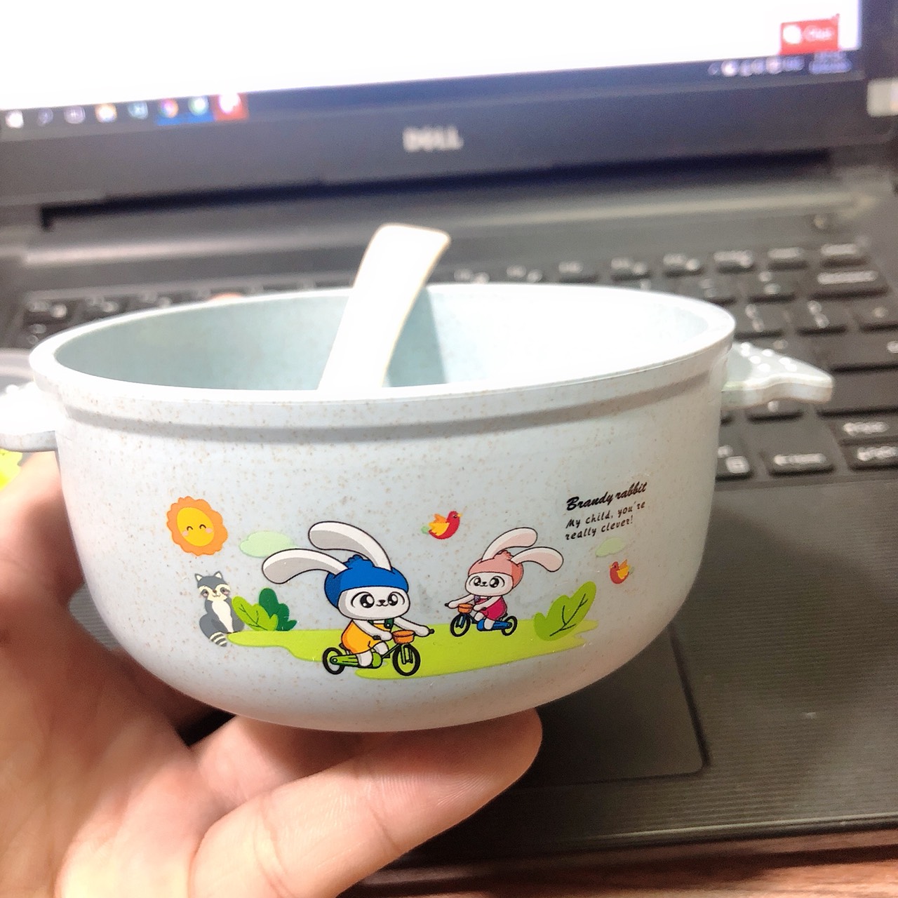 Bộ bát kèm thìa lúa mạch cho bé mã mới