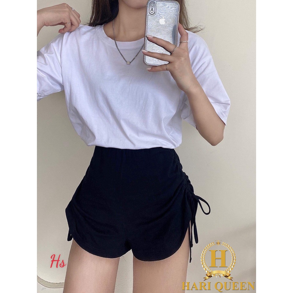 Quần đùi dây rút hông mặc 2 kiểu siêu hot