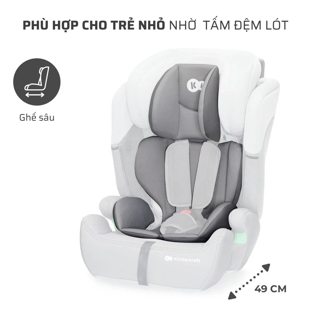 GHẾ Ô TÔ CHO BÉ KINDERKRAFT COMFORT UP ISIZE