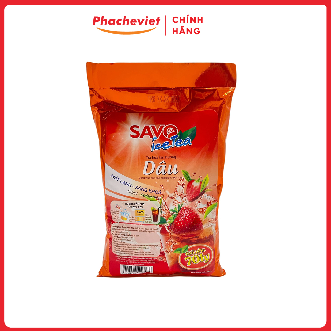 Trà Savo Ice Dâu 800Gr