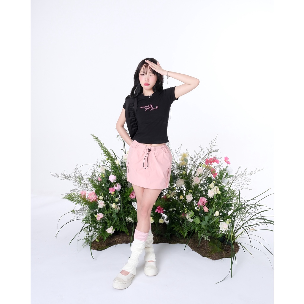 [VOUCHER 12%/149K] Áo thun baby tee form ôm Y2K MONÁ - PONY