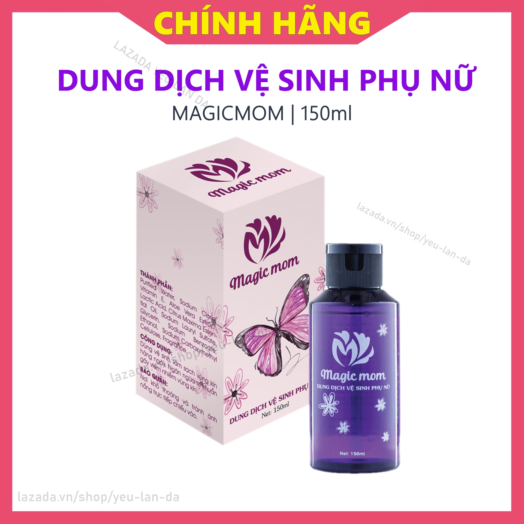 Dung dịch vệ sinh phụ nữ Magicmom chai 150ml