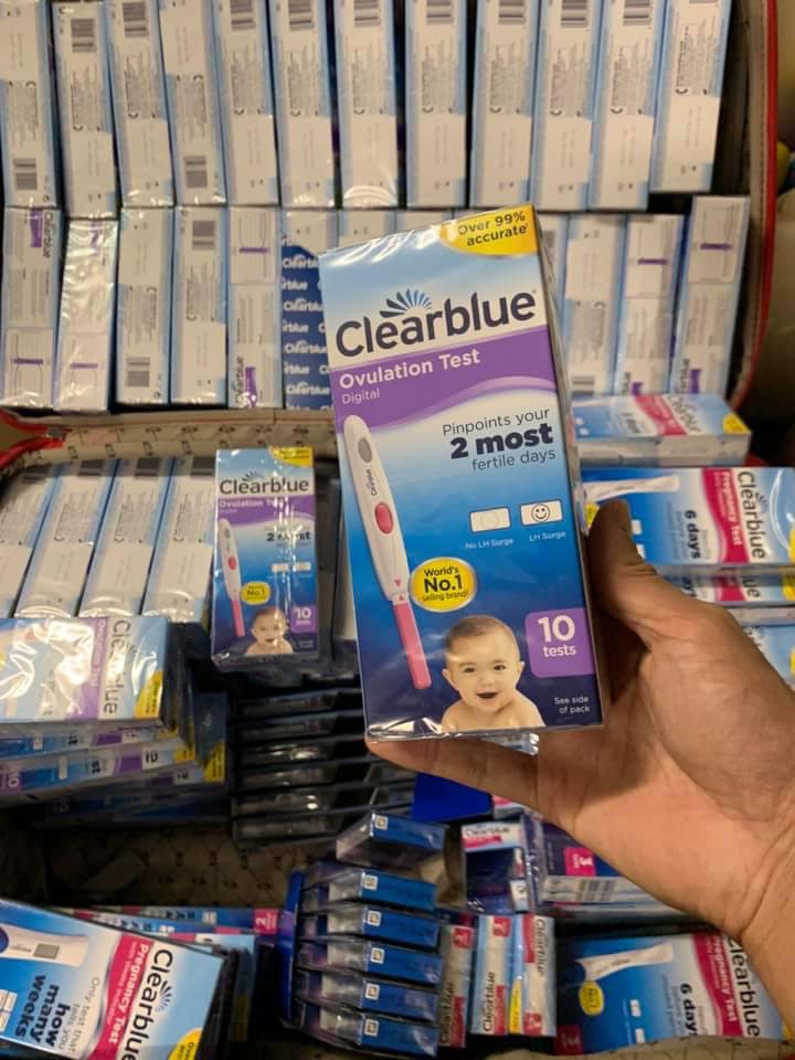 Que thử rụng trứng Clearblue ovulation test 2 most 10 test
