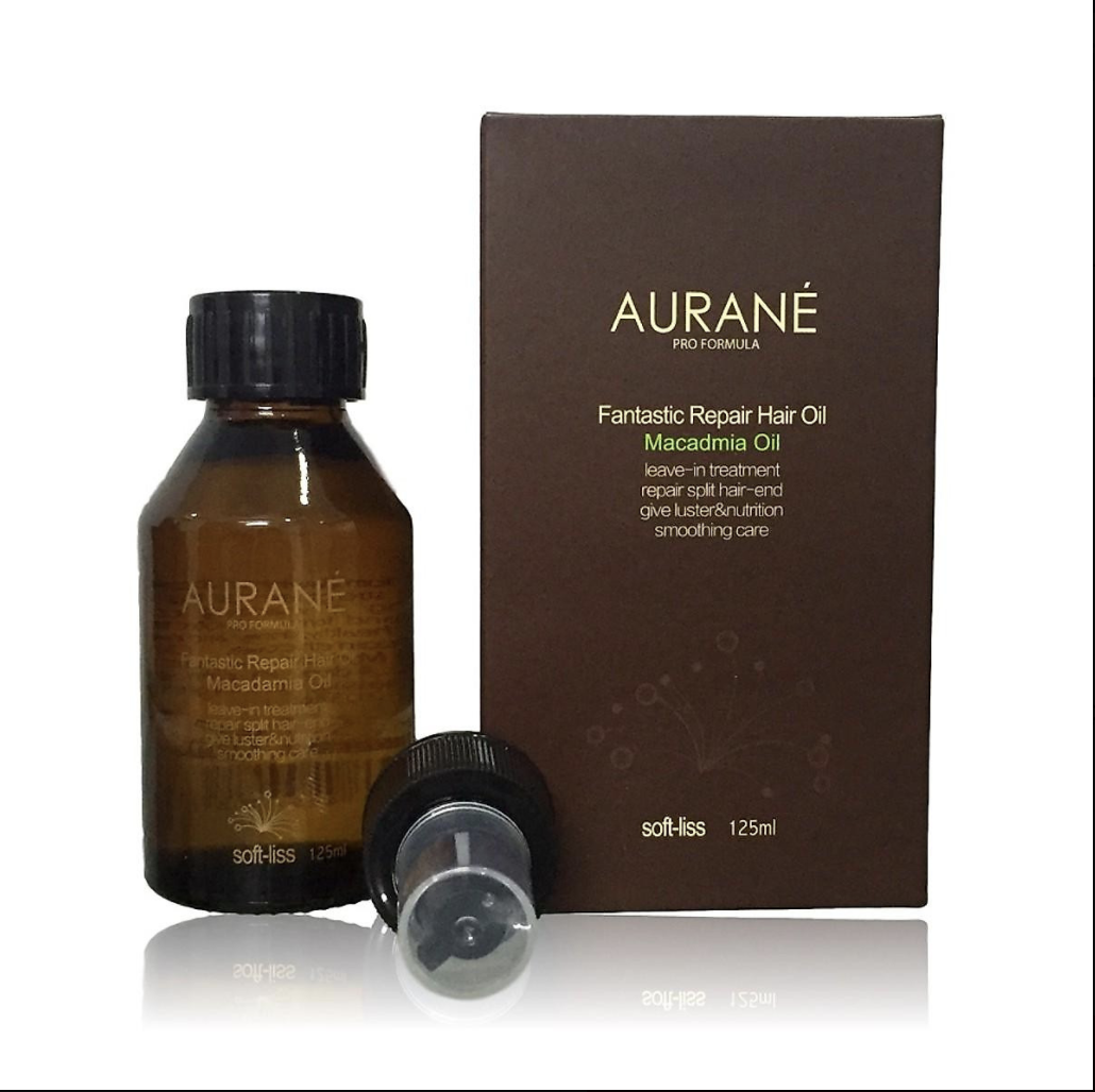 Tinh Dầu Dưỡng Tóc AURANE Softliss Chai Tròn Fantastic Repair Macadamia Hair Oil 125ml