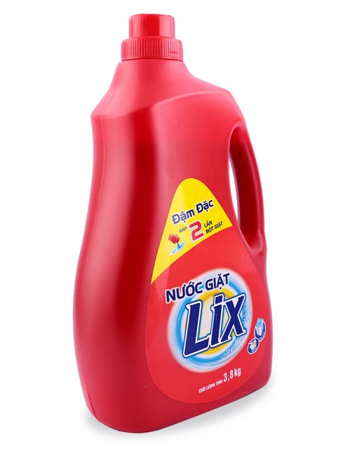 [HCM]Nước giặt Lix đậm đặc chai 3.8kg