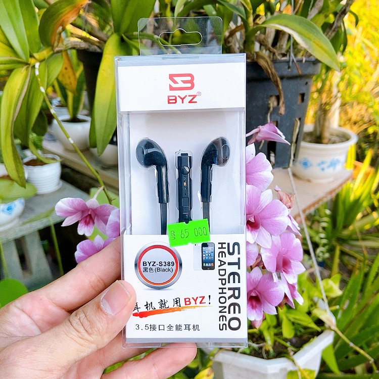 [HCM]Tay nghe BYZ S389 dây dẹp chống đứt cáp