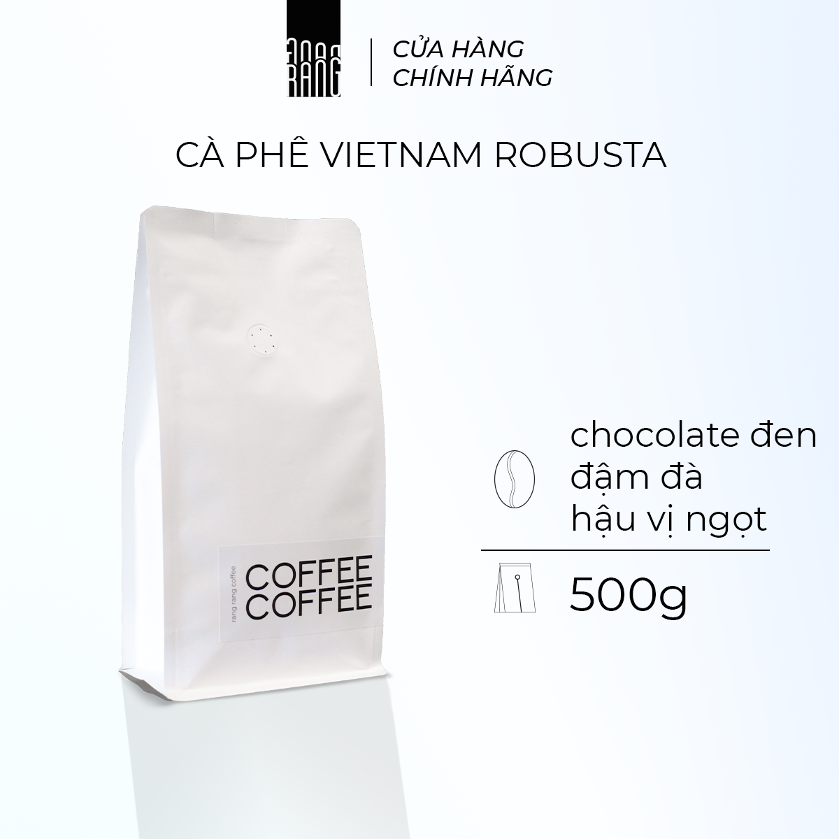 [500gr] Cà Phê Rang Xay Nguyên Chất Robusta - Pha Espresso, Pha Phin, Vị Socola Đen, Đậm Đà rang rang coffee 500gr