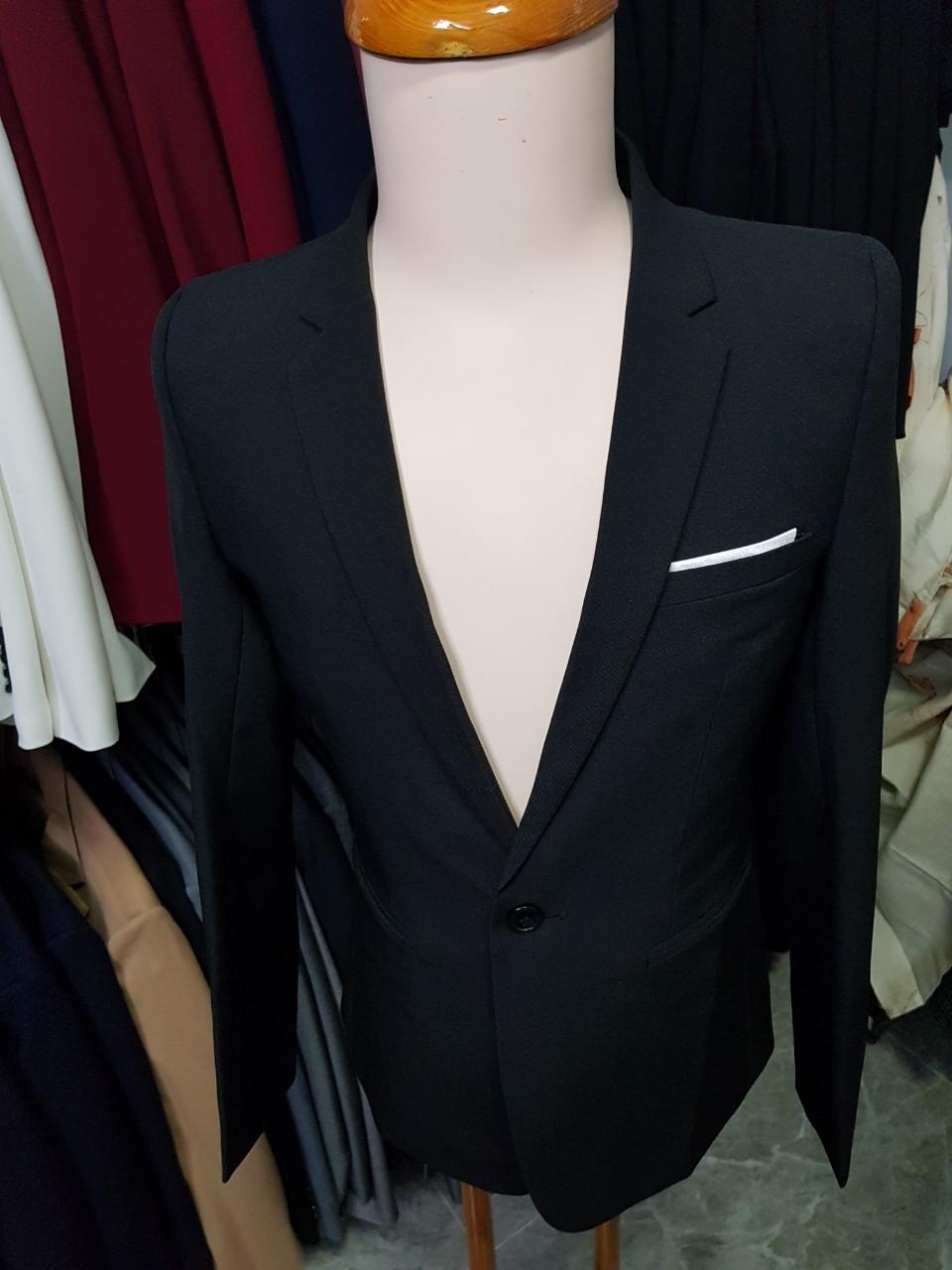 [HCM][Giá Chất] Áo Khoác Vest Ôm Body Màu Đen