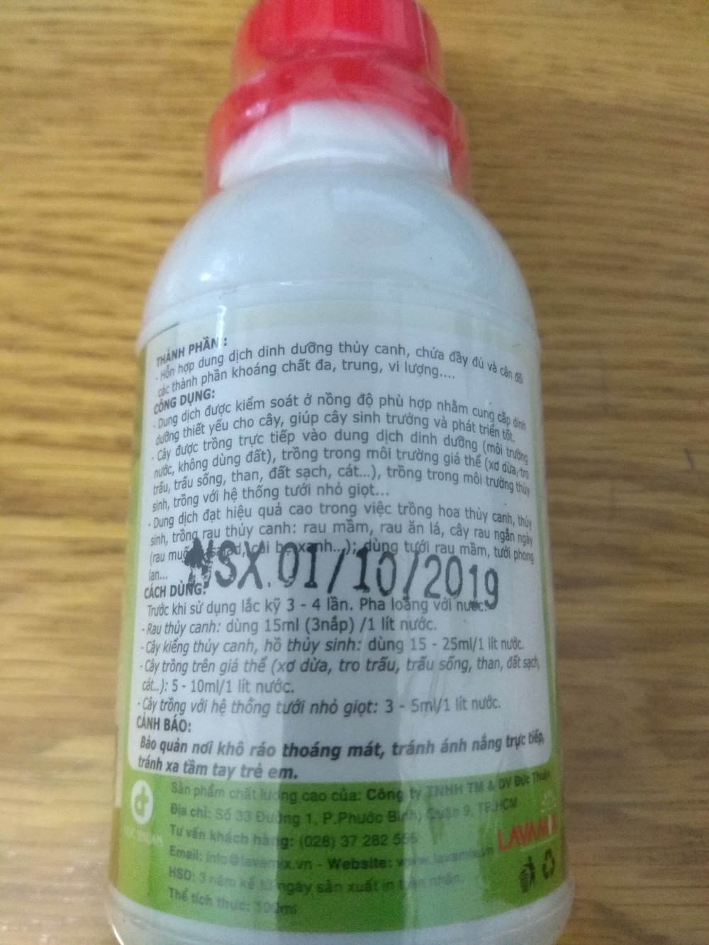 [HCM]Dung dịch thủy canh thủy sinh  Hydroponic - chai 100 ml