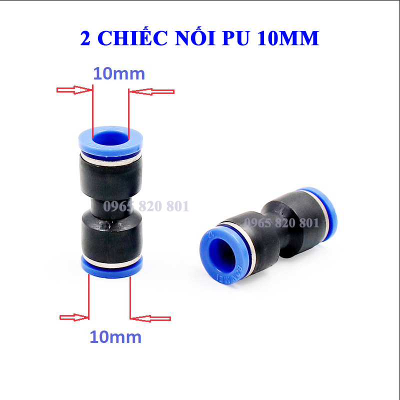 [2 cái] kết nối nhanh ống 10mm