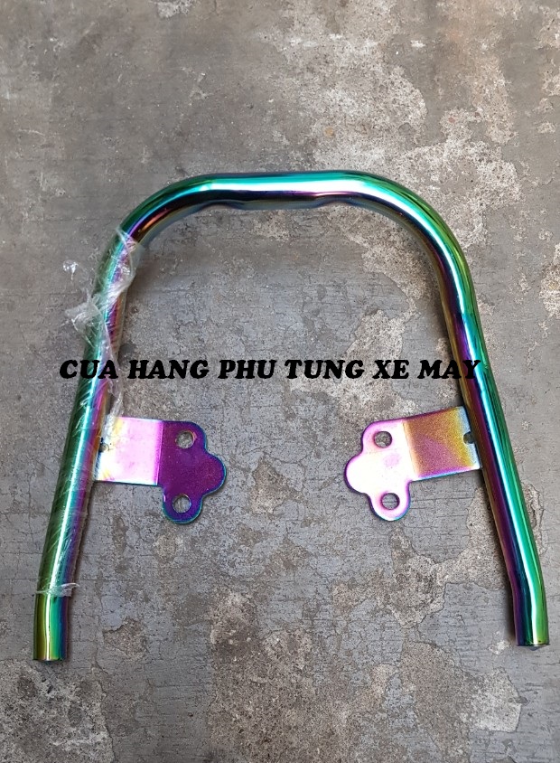 Cảng sau (tay dắt) inox xi titan cho xe Wave RS100 Wave Alpha 100, Wave Alpha 110, Blade110