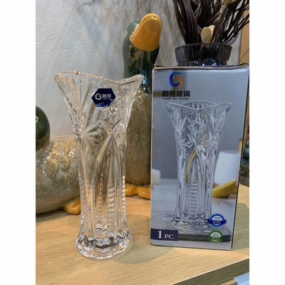 Lọ Hoa Thủy Tinh Pha Lê Trắng 18Cm 19Dl-18