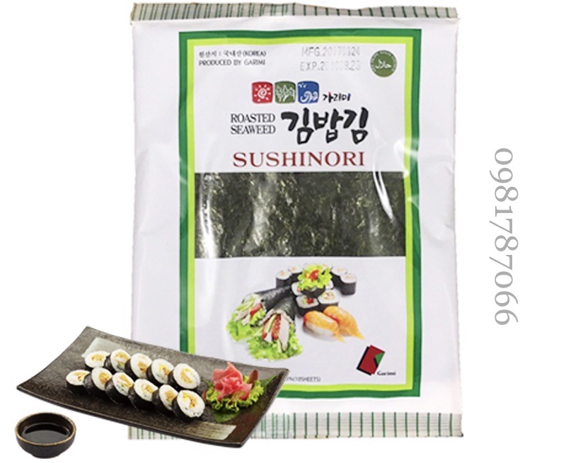 Rong biển cuộn cơm Hàn Quốc gói 10 lá