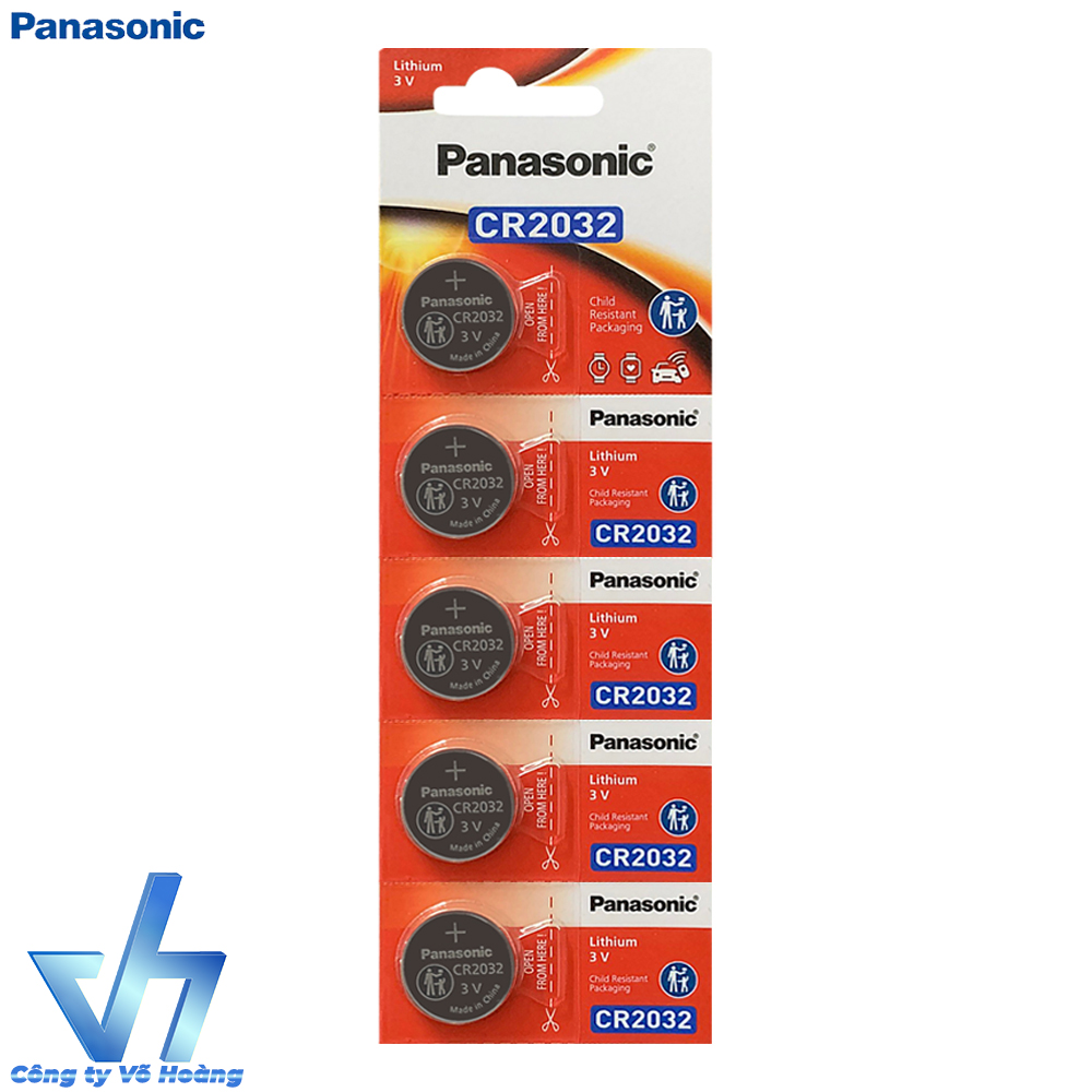 5 pin Panasonic CR2032 Lithium 3V - Pin nút / Pin CMOS