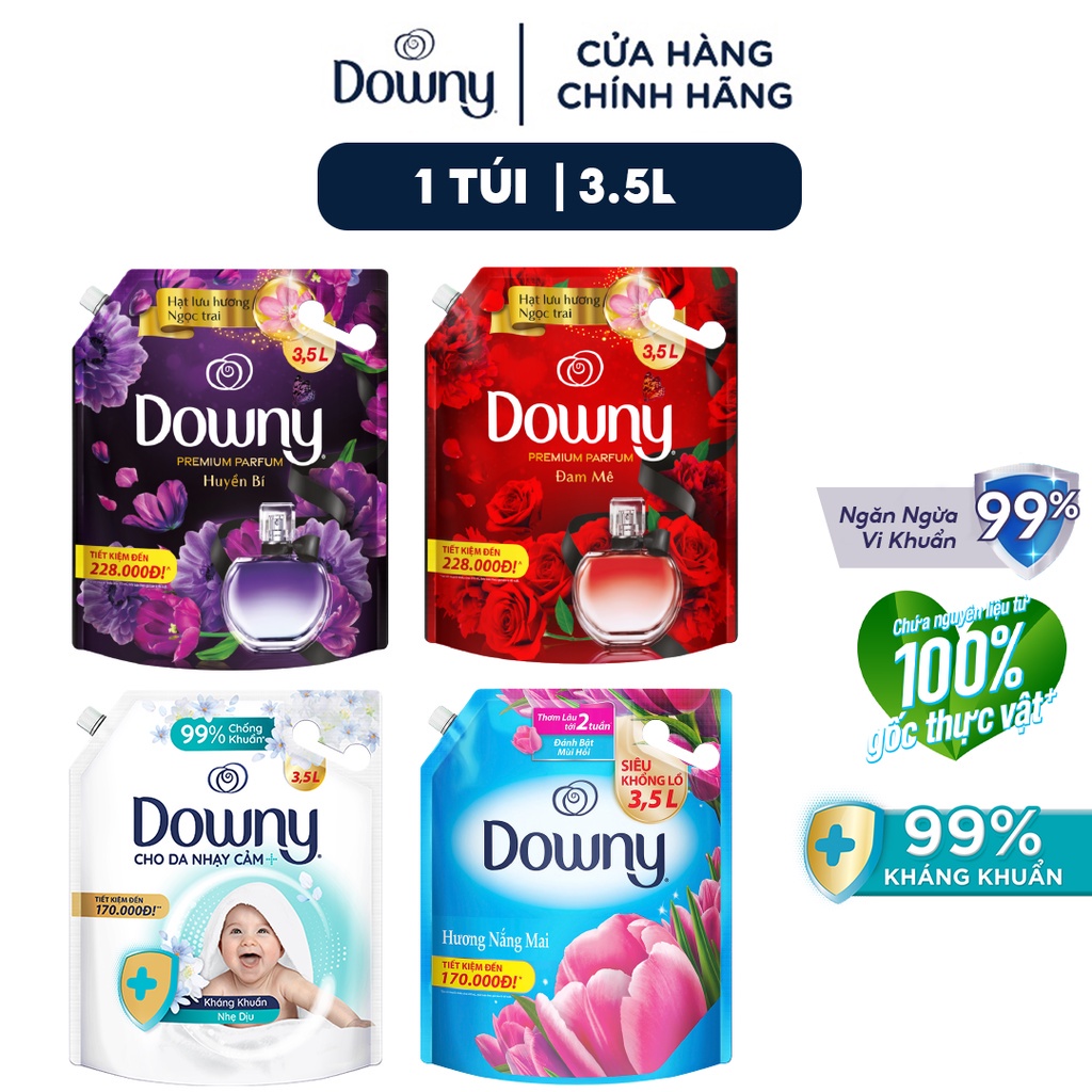 Nước Xả Vải Downy Hương Nước Hoa (3.5L)