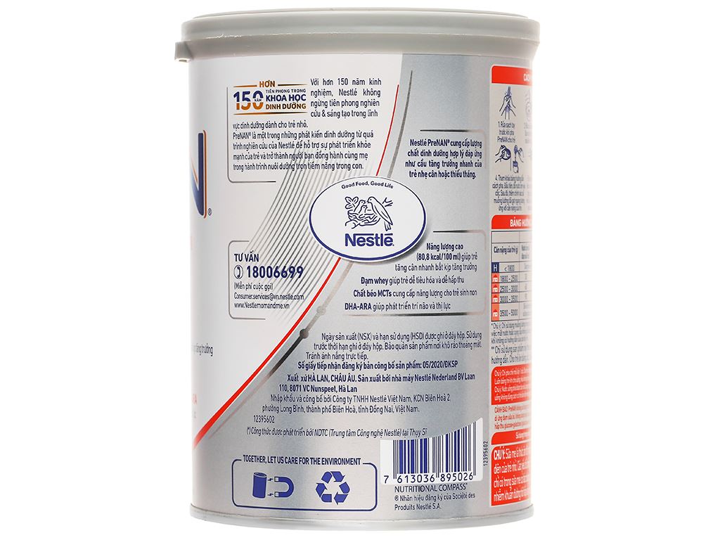 Sữa bột dinh dưỡng cho bé Nestle PRENAN 380g