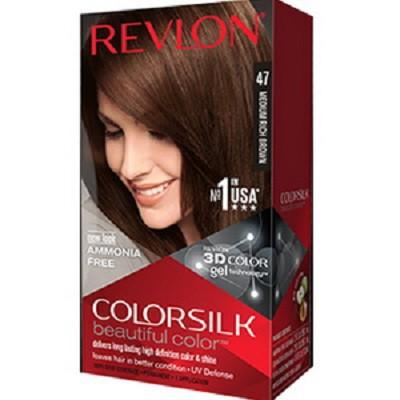 [HCM]Thuốc nhuộm Revlon Color Silk Beautiful 3D Color số 47 nâu chocolate vừa
