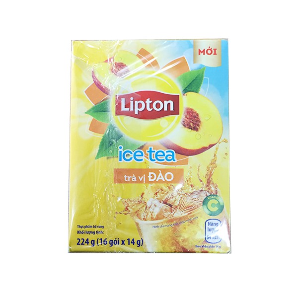 Trà đào Lipton Ice Tea Hộp 224g (14g x 16 gói)