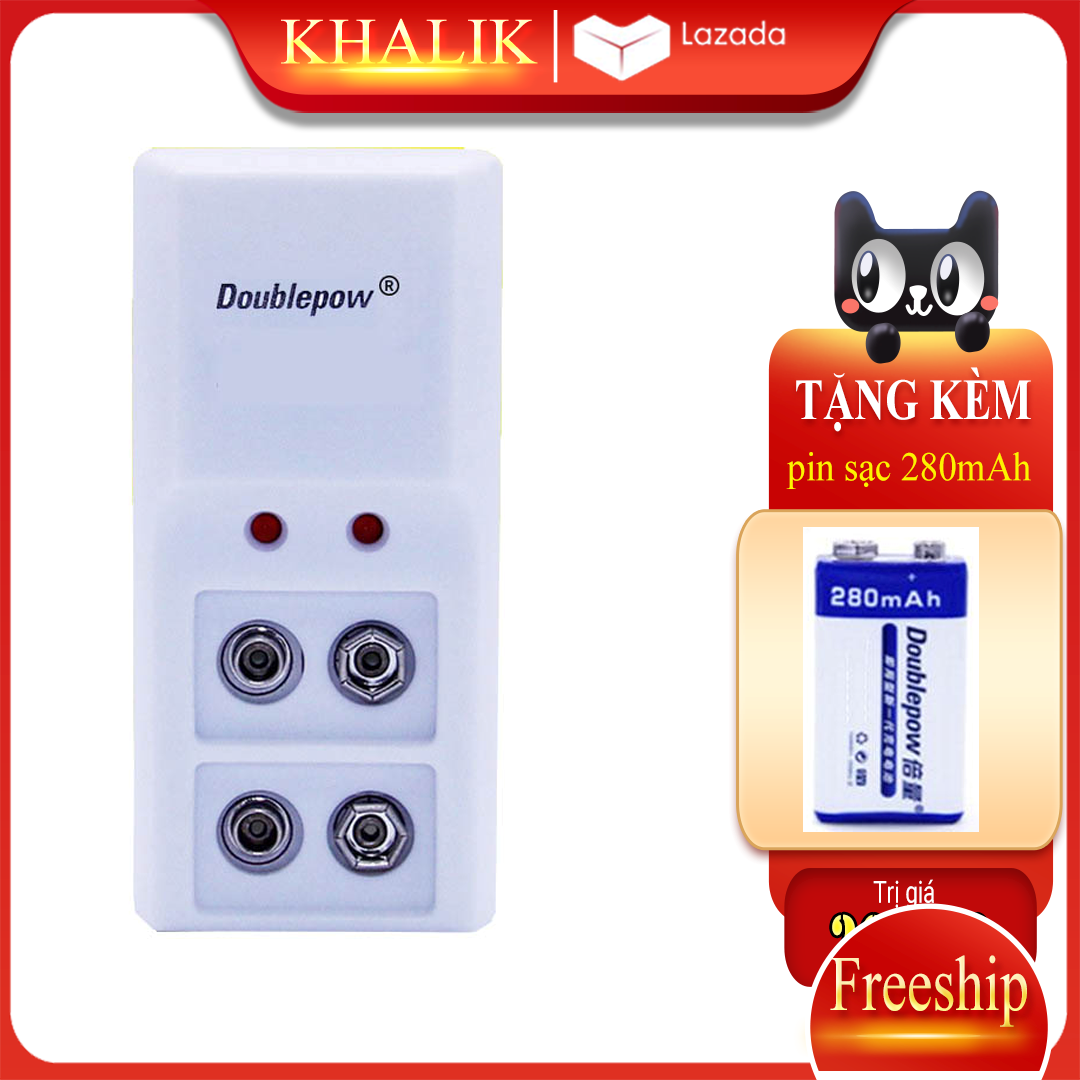 Pin chuyên dụng dành cho micro Pin 9V-280mAh + tặng kèm 01 bộ sạc B09