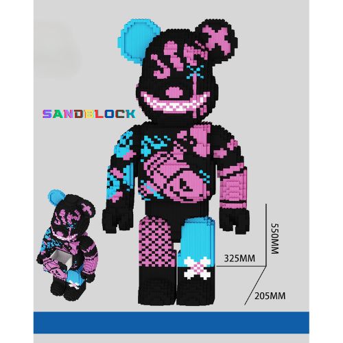 Sandblock funny picture large size building block set (with hammer and glue)