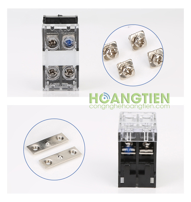 [HCM]Cầu đấu dây điện 4 cổng 2 đầu IN-12BK