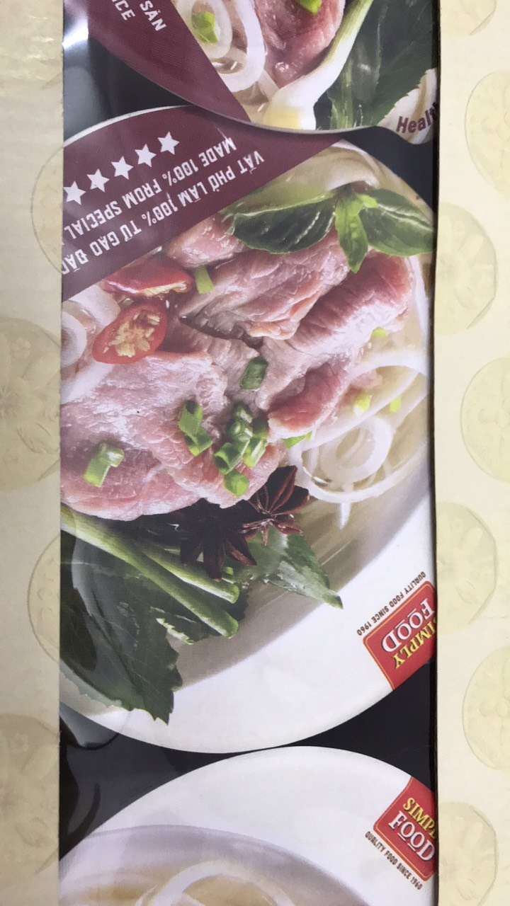Phở Bò Tô ăn liền (9 tô/thùng) -  Beef Pho (9 bowl per box)