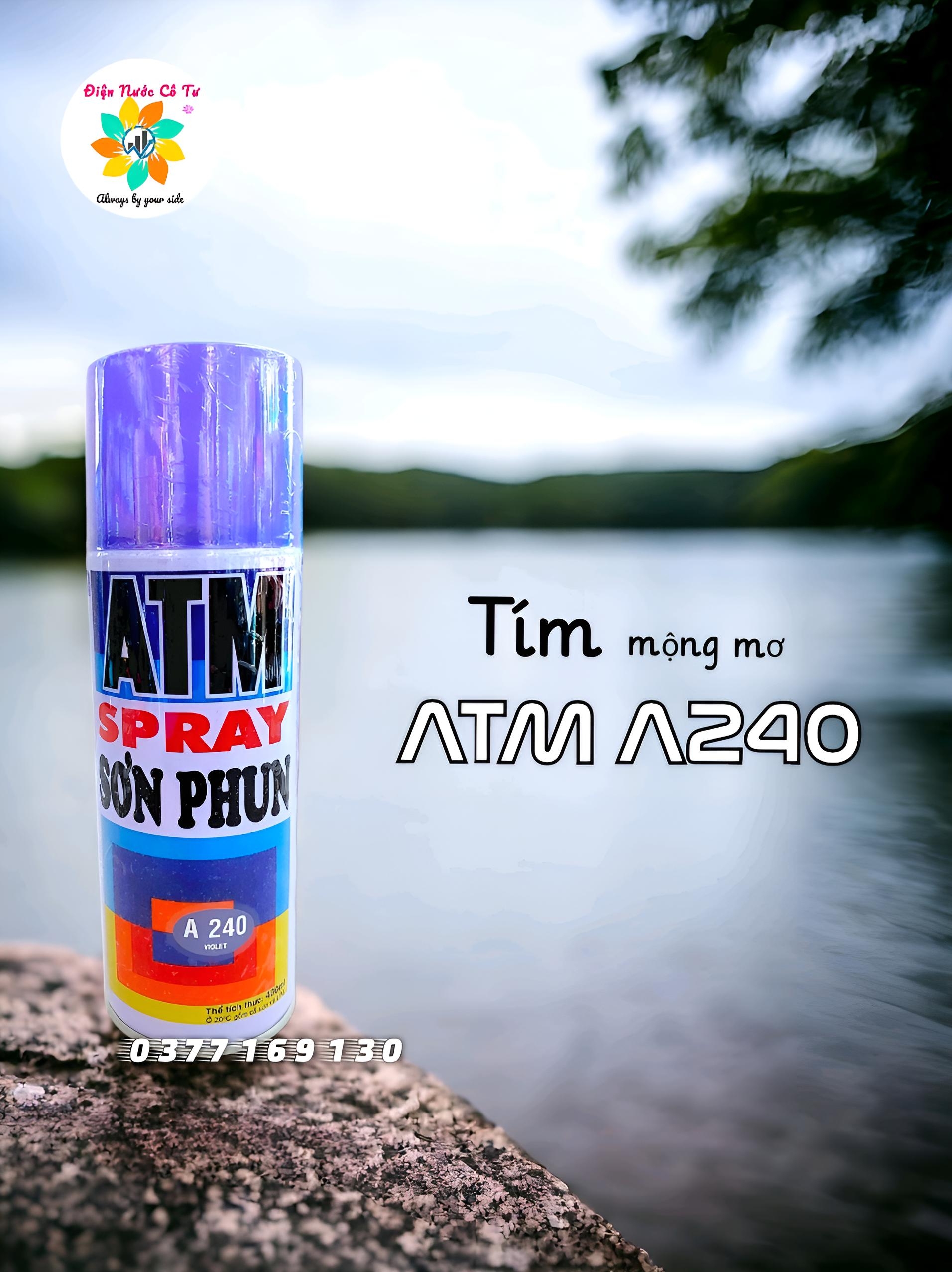 Sơn xịt ATM Spray màu Tím (Purple) A240