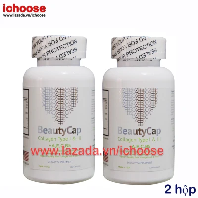 [HCM]Combo 2 hộp Collagen đẹp da Beautycap collagen +AECB5 hàng Mỹ