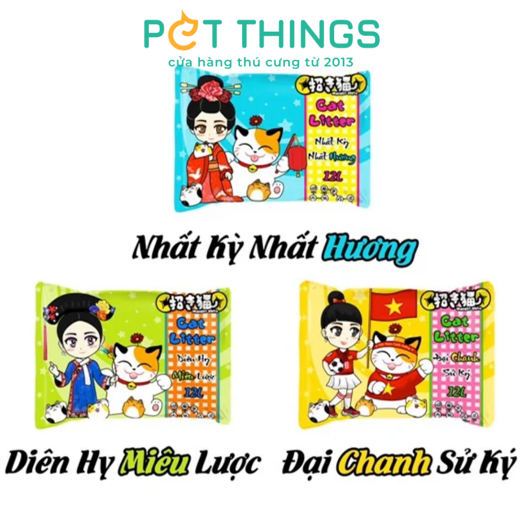 Maneki Neko 5L Cát vệ sinh cho mèo