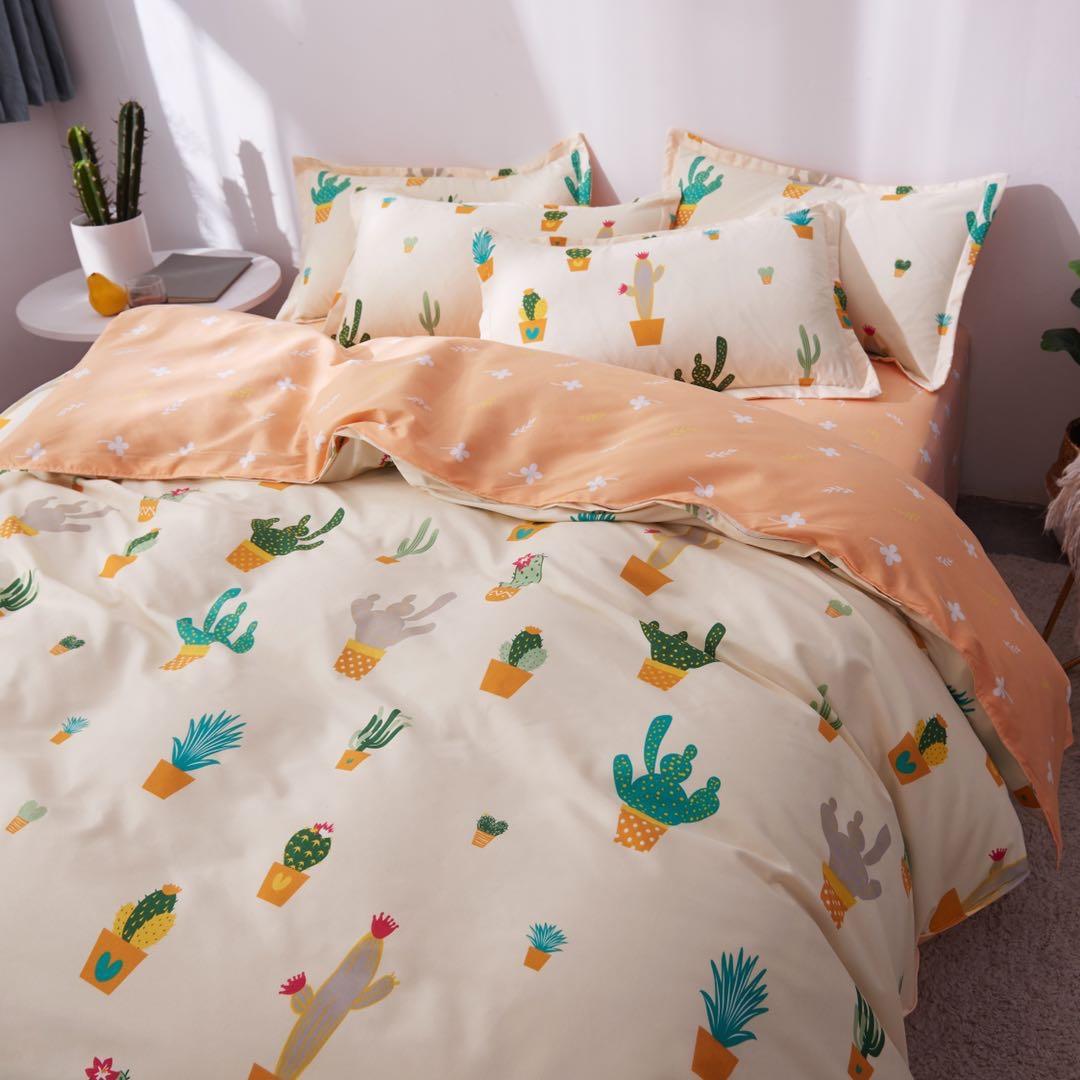Set 5 món cotton poly nhập Mẫu Xương Rồng