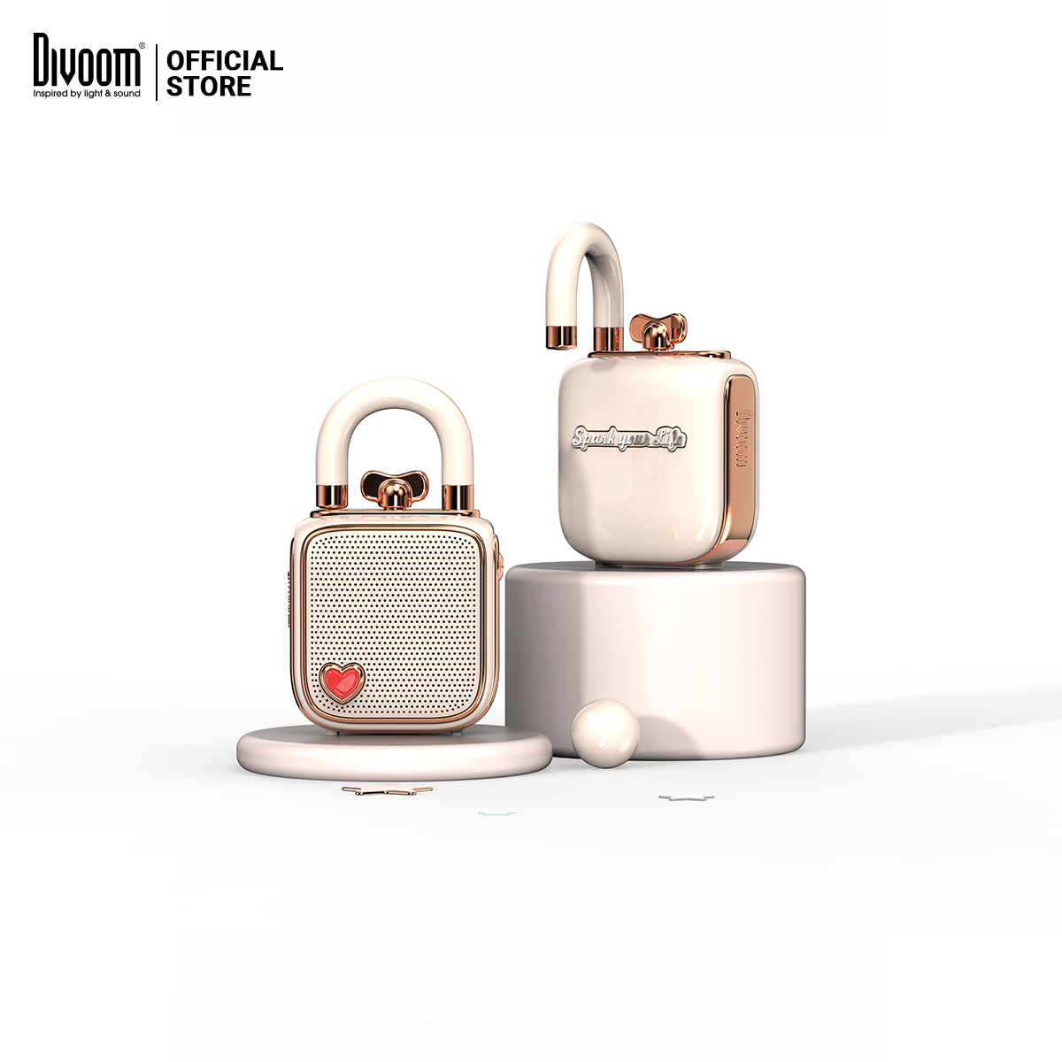 Loa Thông Minh Bluetooth Divoom Lovelock Pink
