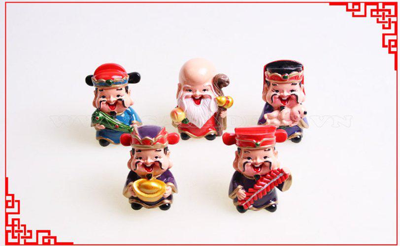 BỘ Tượng 5 Ông PHÚC LỘC THỌ TÀI HỶ