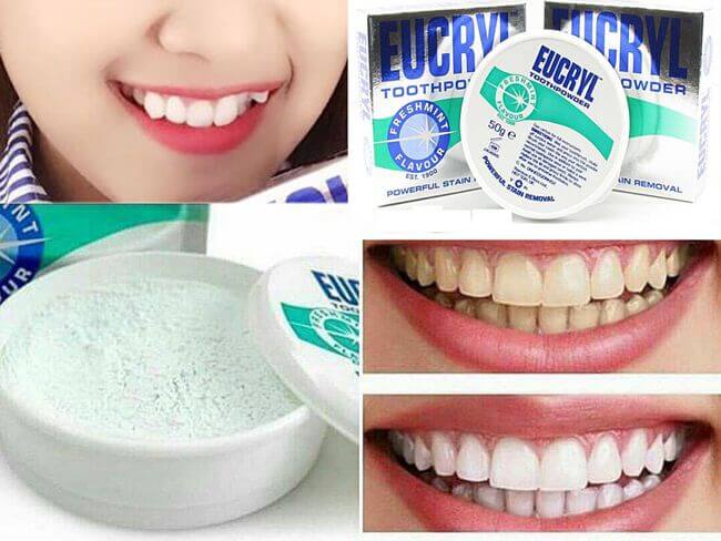 Kem Đánh Răng Làm Trắng Răng Hương Bạc Hà EUCRYL Tooth Paste Freshmint 50g