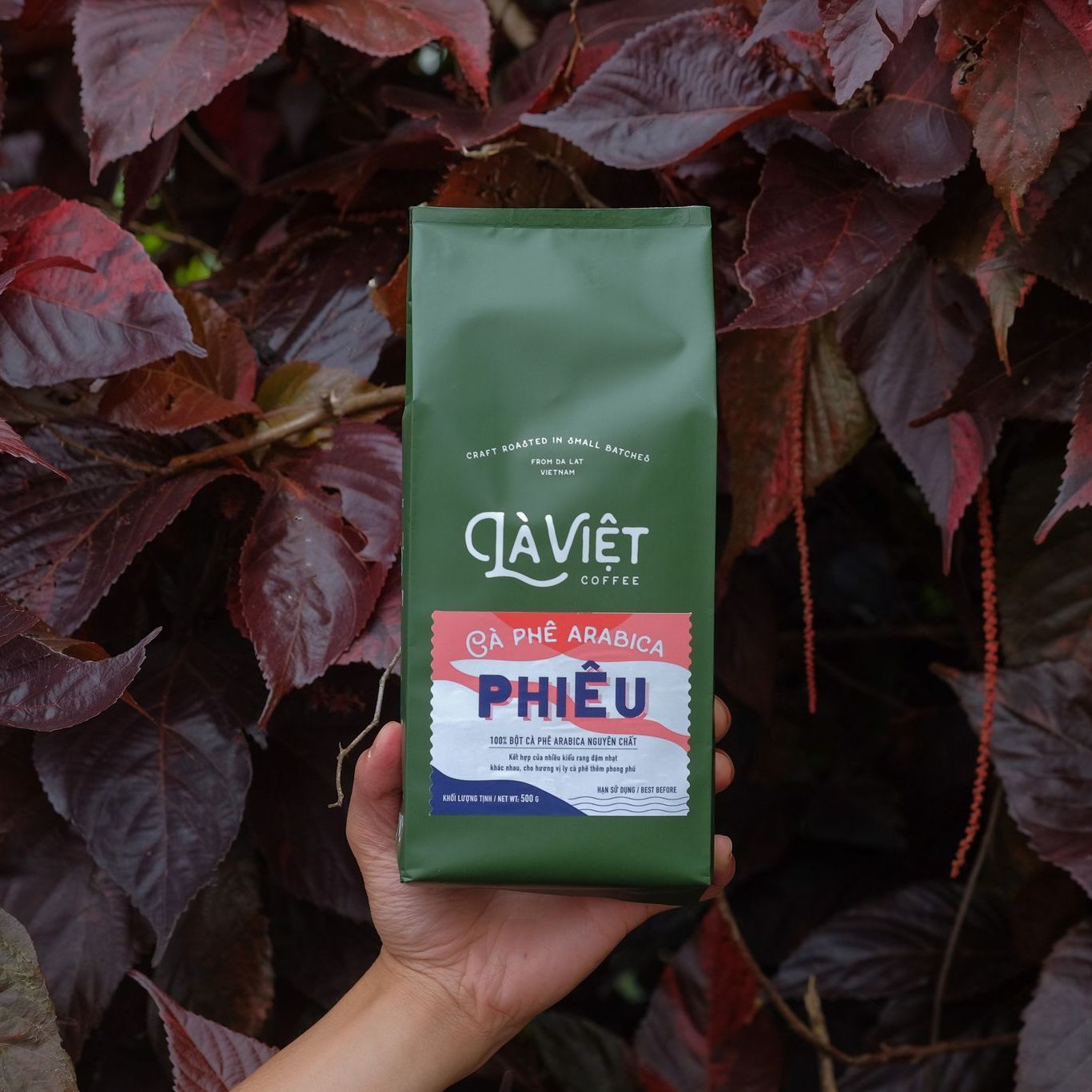 Cà Phê Bột LÀ VIỆT PHIÊU 100% Arabica 500g Vị Phong Phú