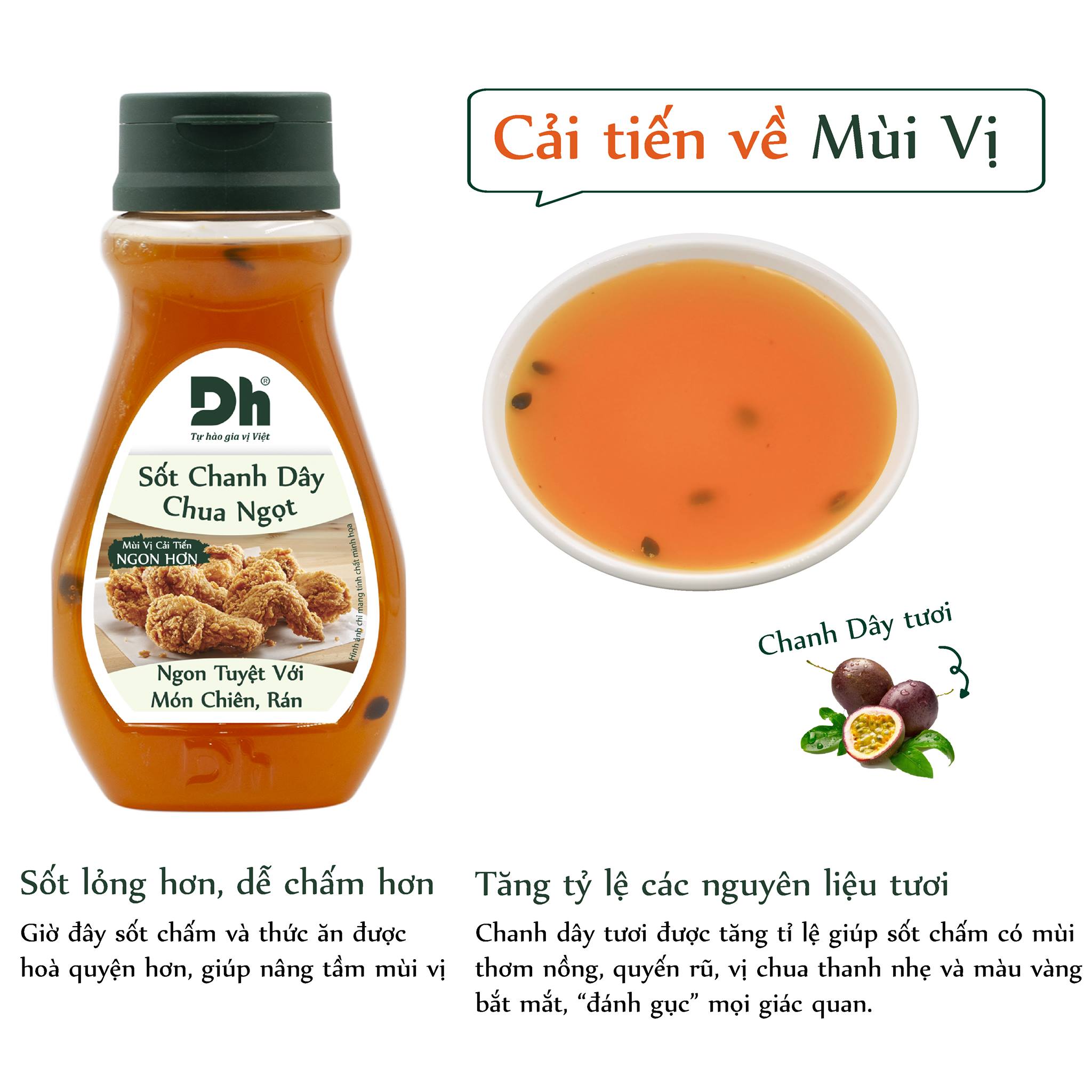 Sốt chanh dây chua ngọt chai 200gr