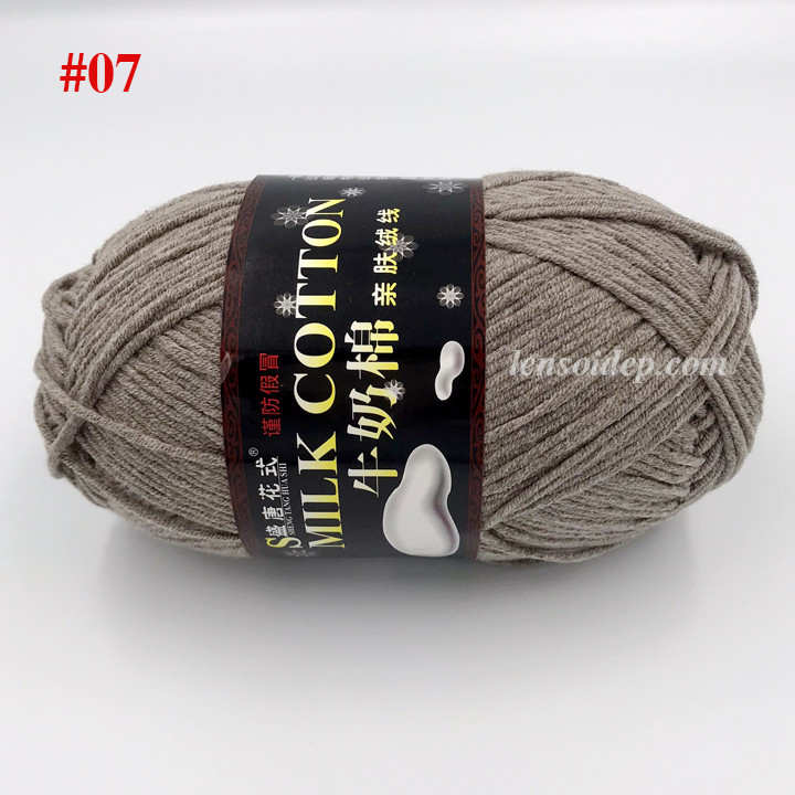 Len Milk Cotton 125g Loại 1