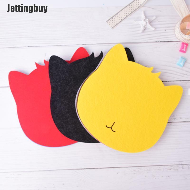 Jettingbuy Miếng Lót Chuột Chống Bụi Hình Mèo Miếng Lót Chuột Cho Máy Tính Máy Tính Xách Tay Màu Hồng