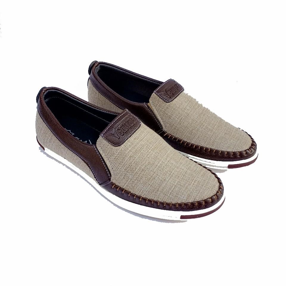 [HCM]Giày lười nam vải bố cao cấp ST17